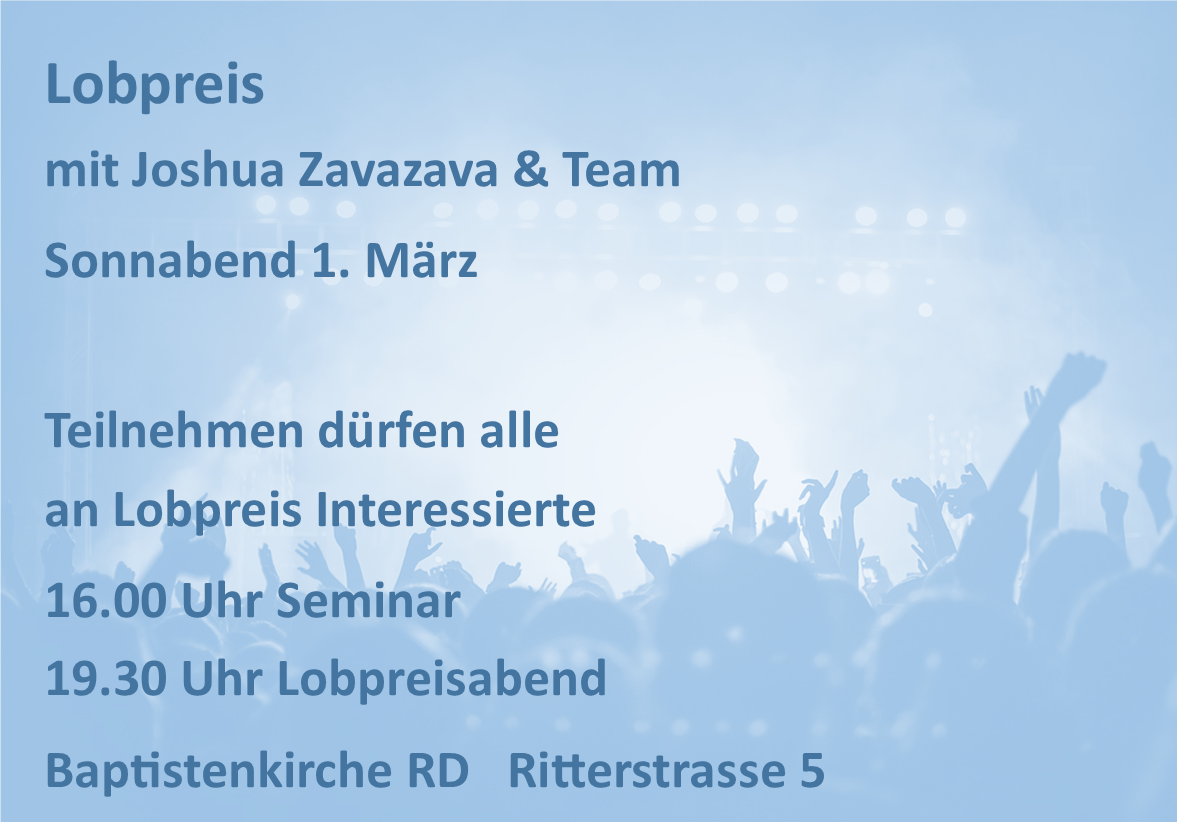 Lobpreisseminar + Lobpreisabend